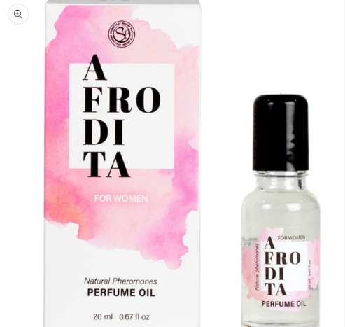 Afrodita Perfume Oil aberto